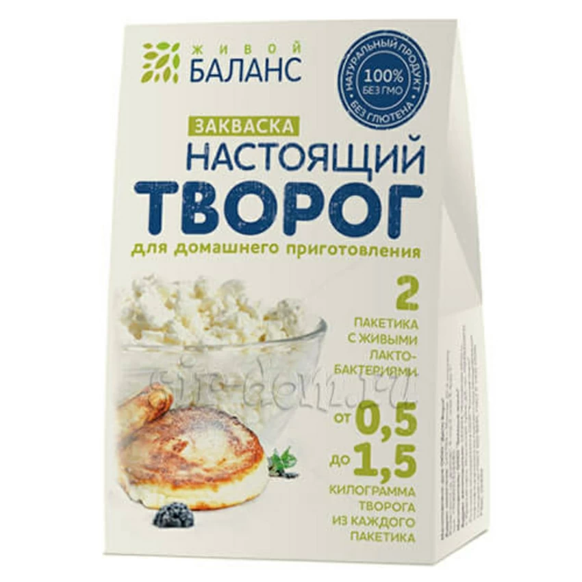 Закваска для приготовления творога "Живой Баланс" Закваска для приготовления творога "Живой Баланс"
