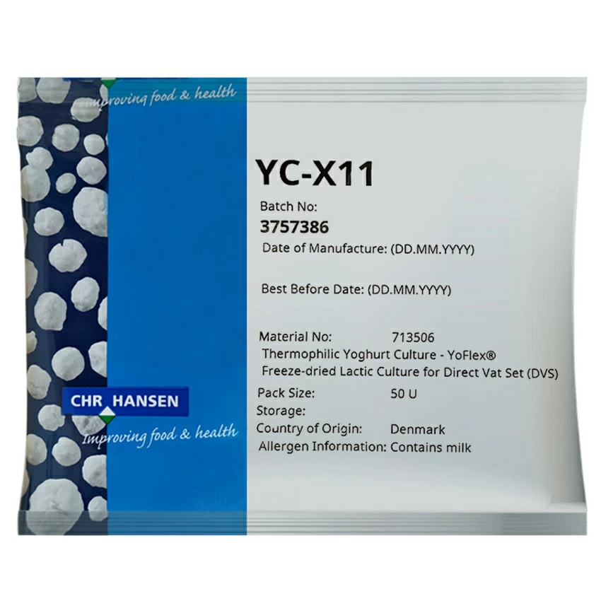 Закваска для густого йогурта Chr.Hansen YC-X11 (50U) Закваска для густого йогурта Chr.Hansen YC-X11 (50U)